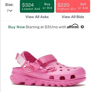 Post Malone x Crocs pink